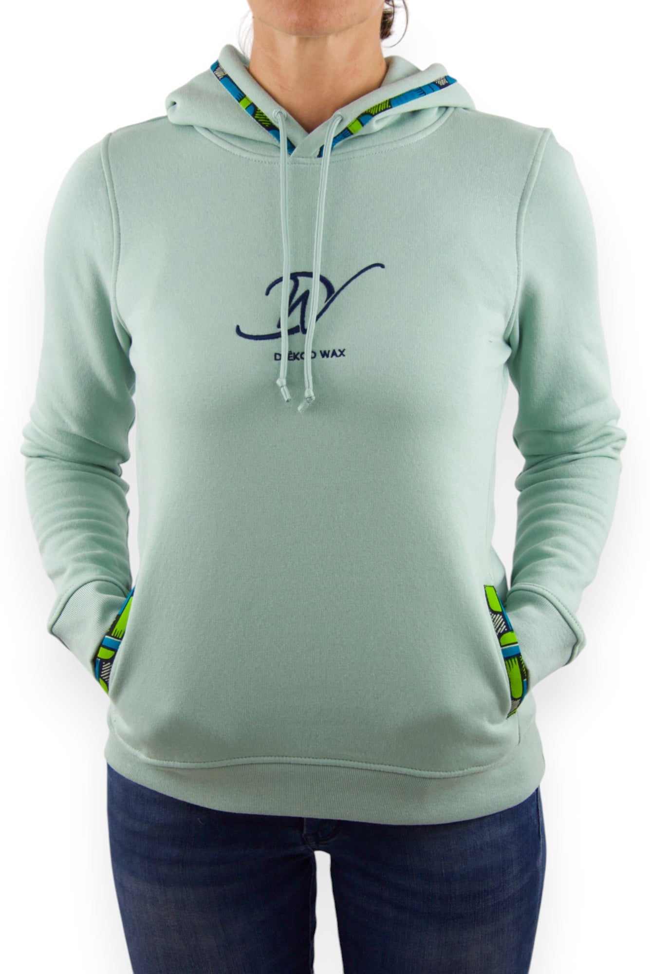 SWEAT A CAPUCHE BRODE DJÊKOO WAX