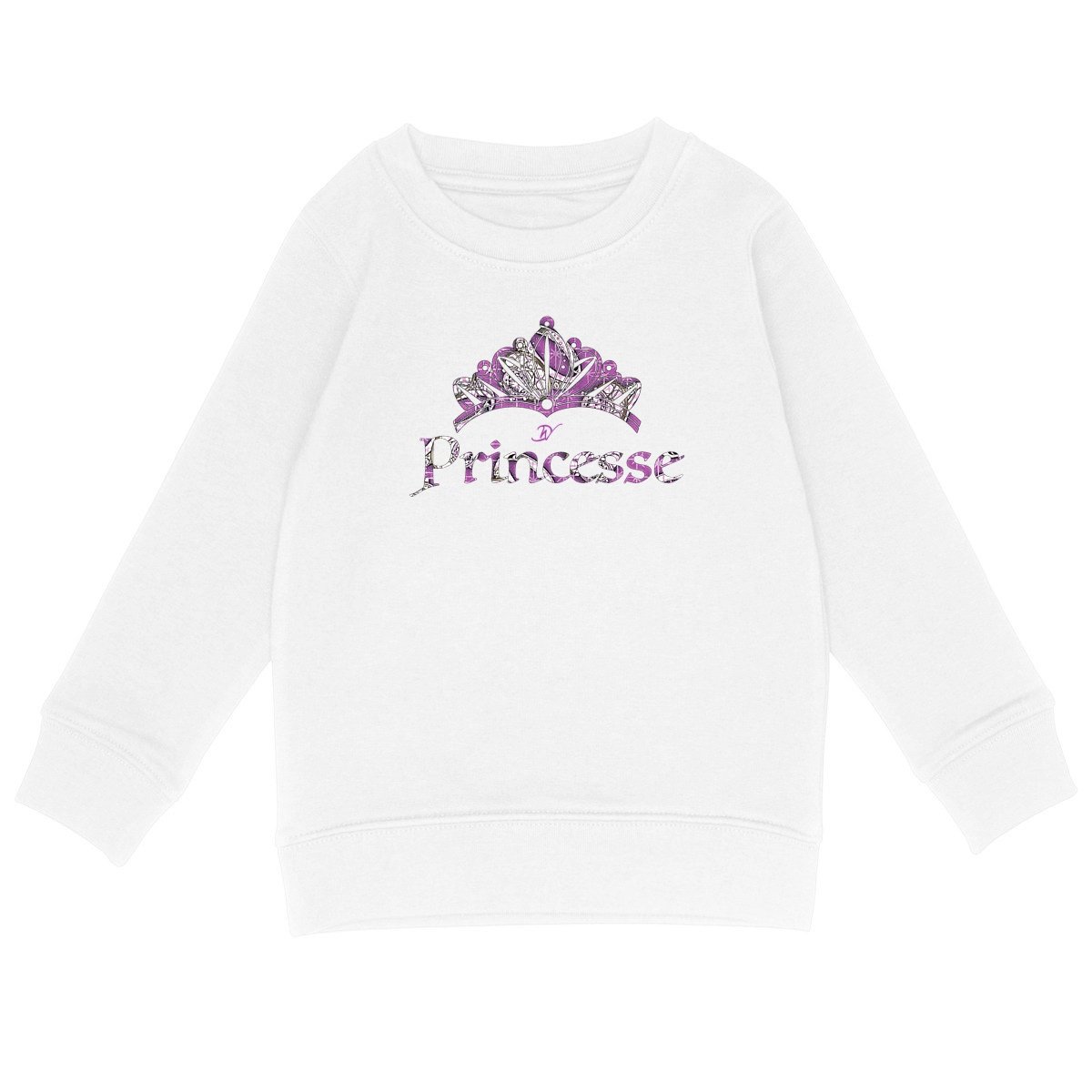 Sweat-Shirt Blanc Princesse - Djêkoo Wax