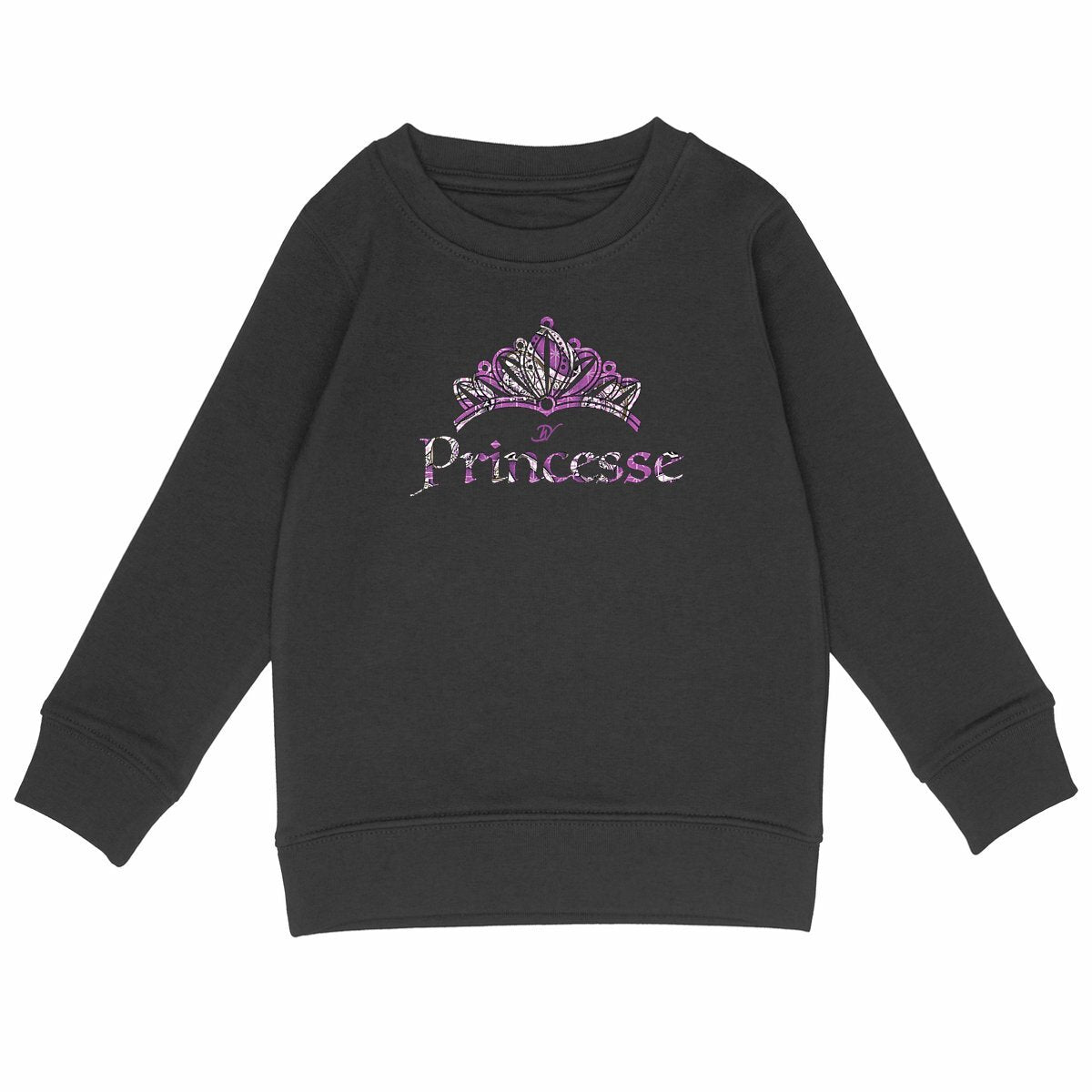 Sweat-Shirt Noir Princesse - Djêkoo Wax