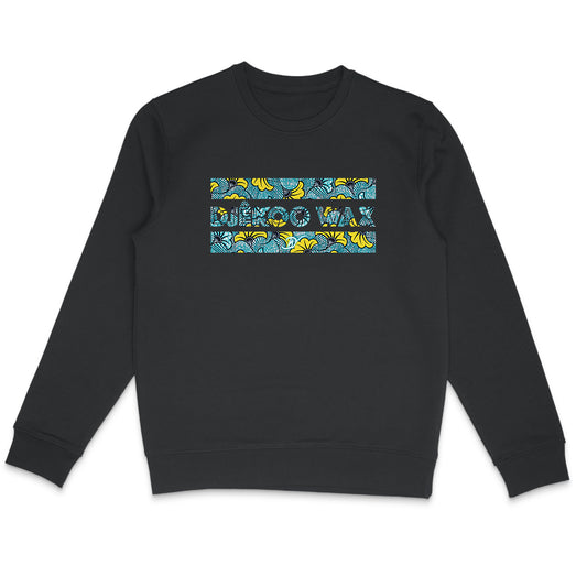 Vue produit Sweat-shirt Noir Unisexe - Djêkoo Wax