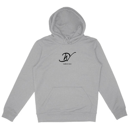 Sweat à capuche unisexe Premium Plus gris avec logo Djêkoo Wax
