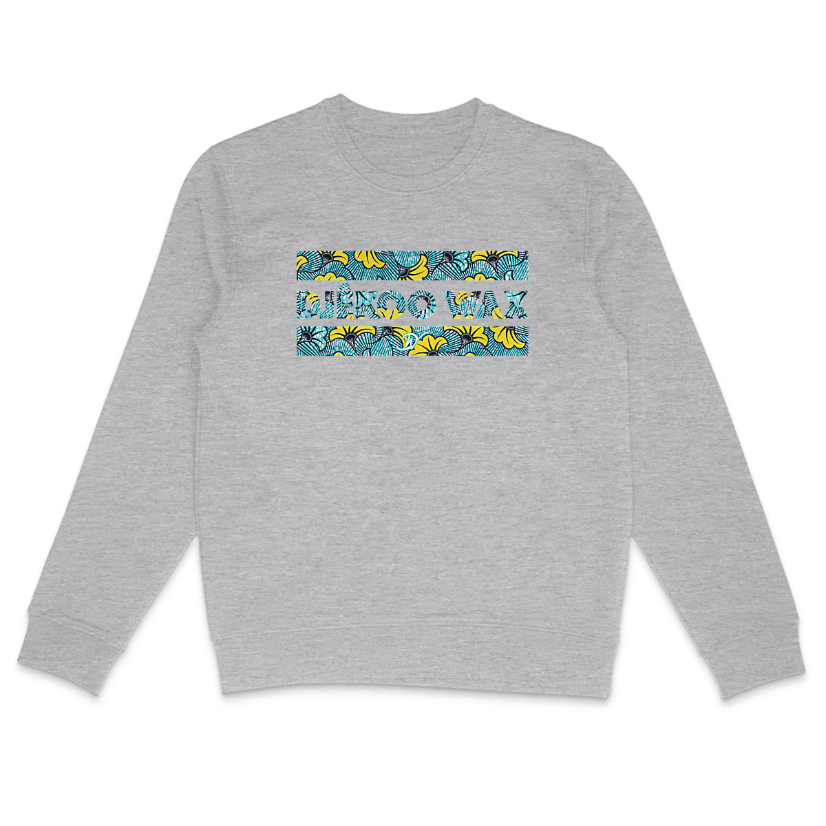 Vue produit Sweat-shirt Unisexe Gris - Djêkoo Wax