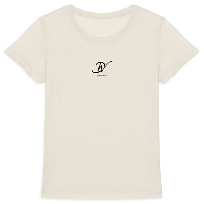 Vue produit T-shirt Beige Femme - Coton Bio - Djêkoo Wax