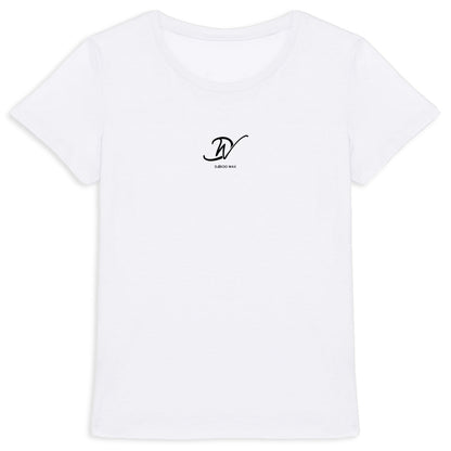 Vue produit T-shirt Femme Blanc 100% Coton Biologique - Djêkoo Wax