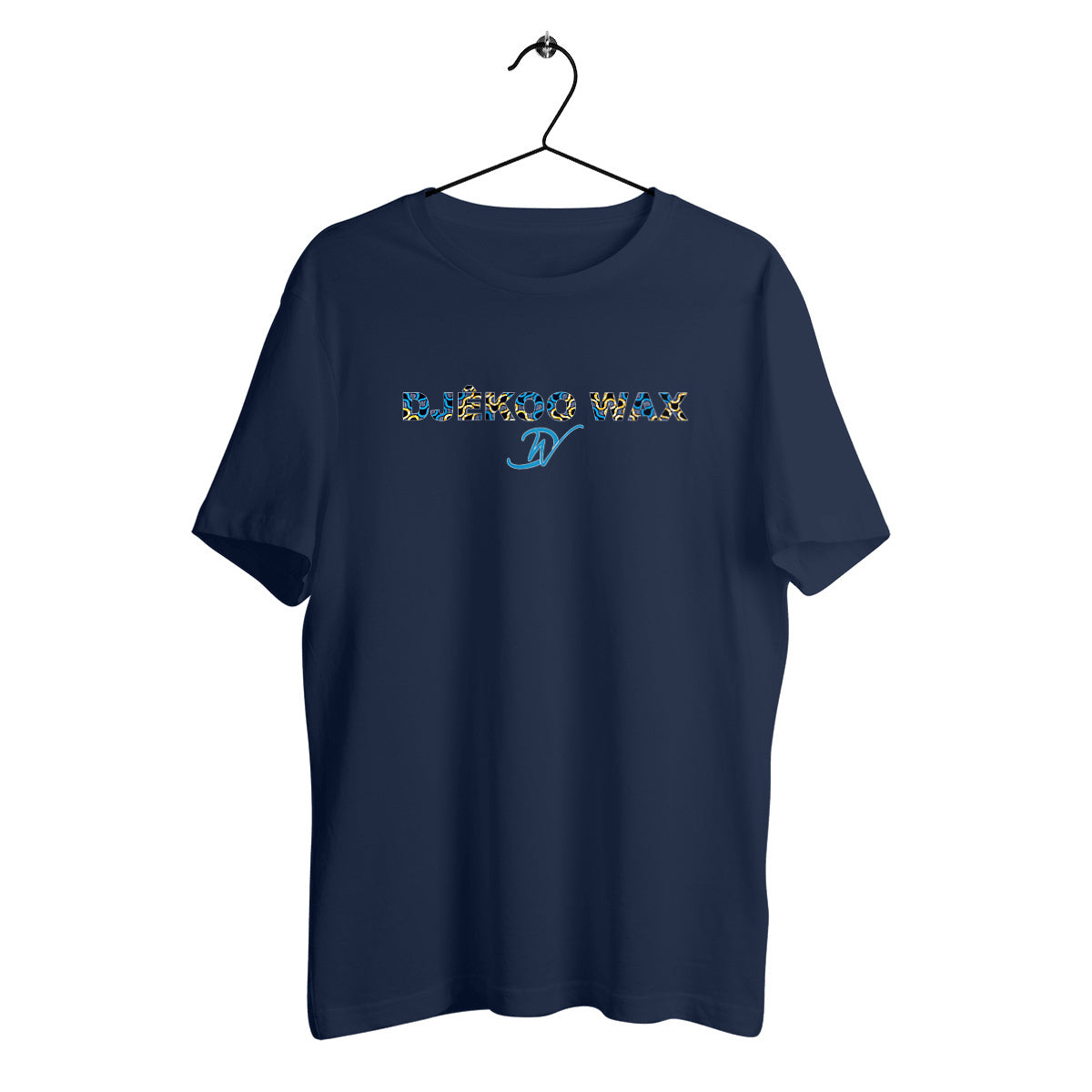 T-shirt wax unisexe ZigZag bleu marine en coton biologique